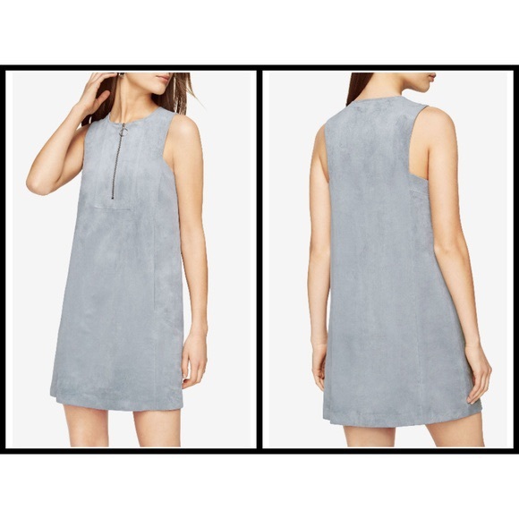 NWT BCBGMaxAzria Jamy Faux Suede Tank Mini Dress - Picture 1 of 14